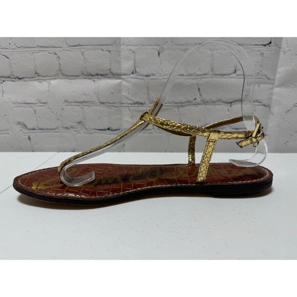 Sam Edelman Gold and Brown Bohemian Women's sandals size 8 - Picture 6 of 9